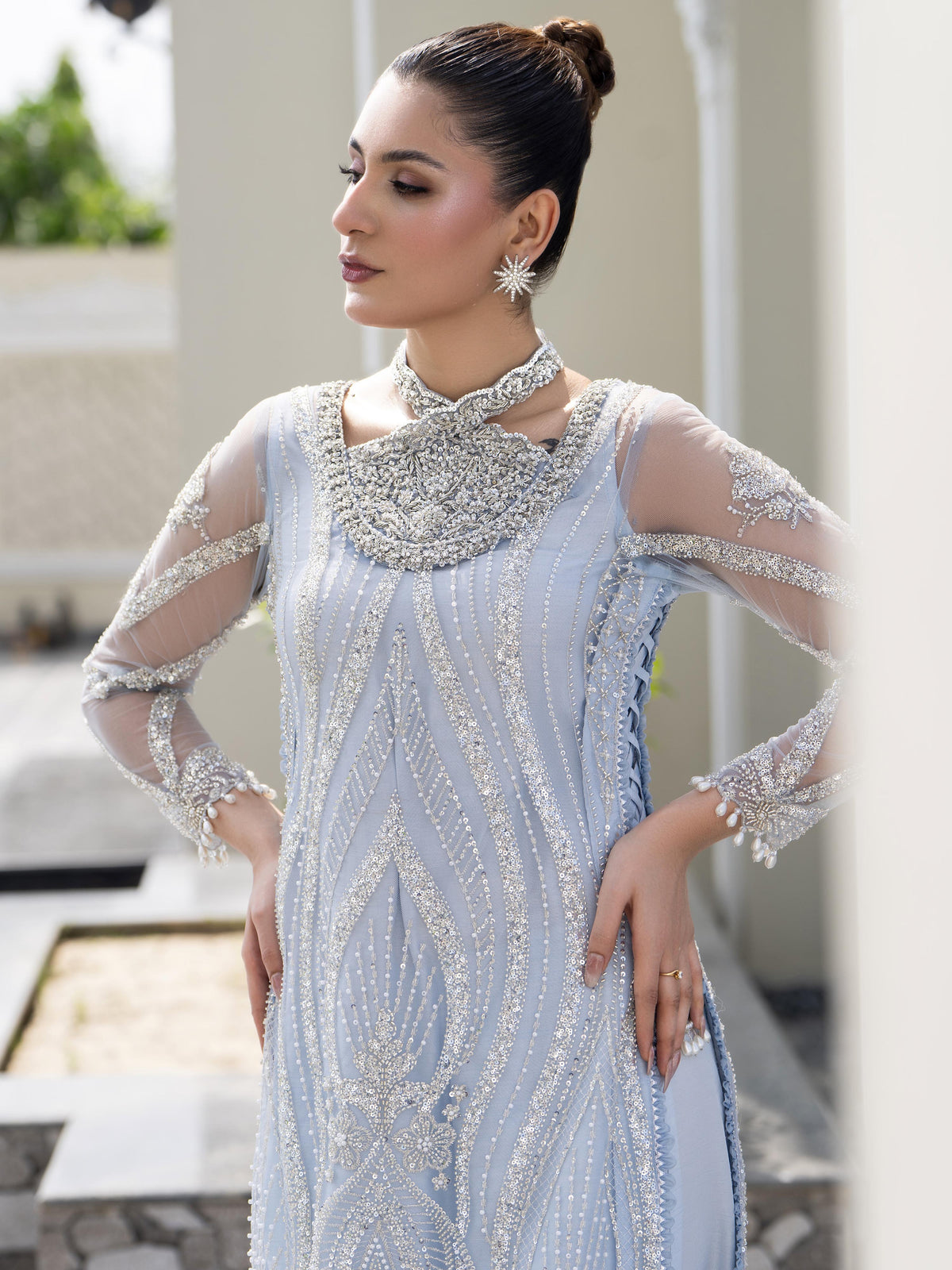 Arctic Muse- 3 Piece Luxe Formal Pret | Pakistani Formal Dress - PLF10042026