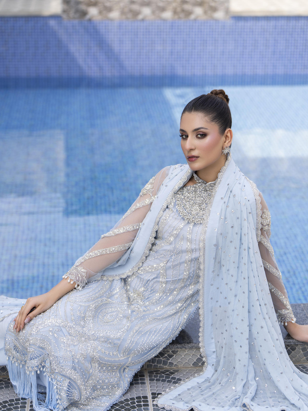 Arctic Muse- 3 Piece Luxe Formal Pret | Pakistani Formal Dress - PLF10042026