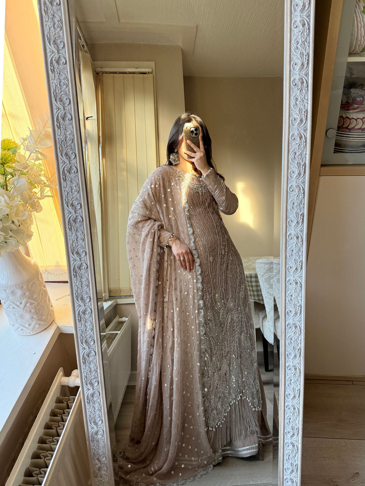 Noura - Embellished Net 3 pieces Stitched Dress