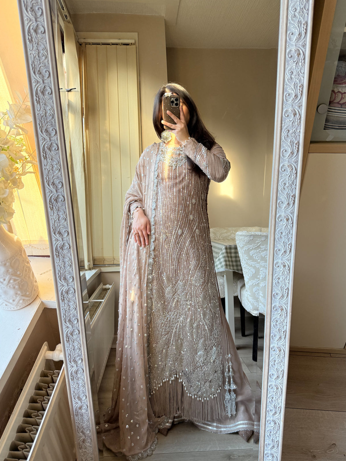 Noura - Embellished Net 3 pieces Stitched Dress